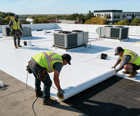 Cactus Jax Men Working on roof