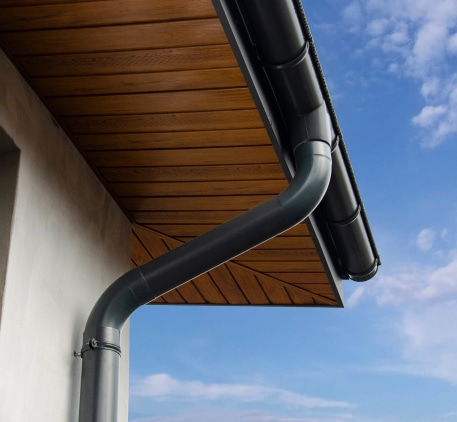 Cactus Jax Roofing, half round and box gutters