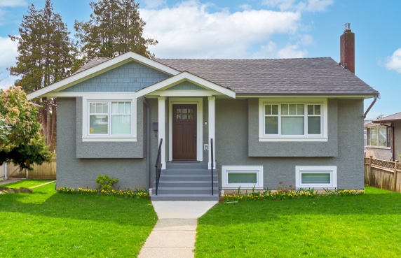 Grey walled house