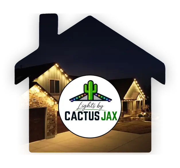 permanent lighting cutout with logo